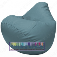 Бескаркасное кресло мешок Груша Г2.3-36 (голубой)